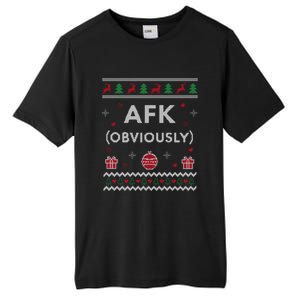 Afk Video Games Funny Gamer Design Ugly Christmas Cool Gift Tall Fusion ChromaSoft Performance T-Shirt