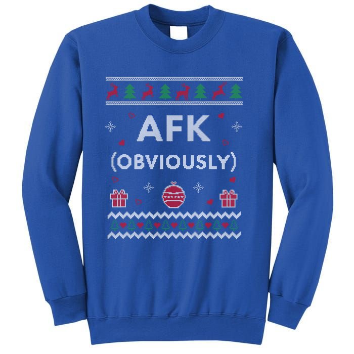 Afk Video Games Funny Gamer Design Ugly Christmas Cool Gift Sweatshirt