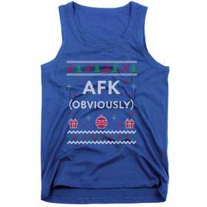 Afk Video Games Funny Gamer Design Ugly Christmas Cool Gift Tank Top