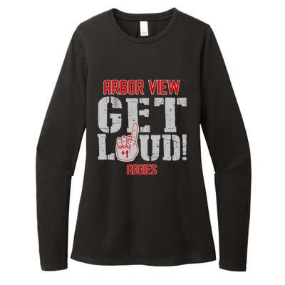 Arbor View High School Get Loud Aggies Womens CVC Long Sleeve Shirt