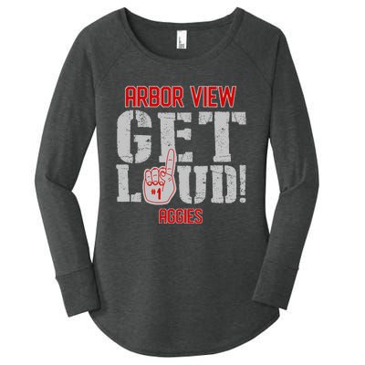 Arbor View High School Get Loud Aggies Women's Perfect Tri Tunic Long Sleeve Shirt