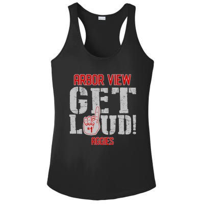 Arbor View High School Get Loud Aggies Ladies PosiCharge Competitor Racerback Tank