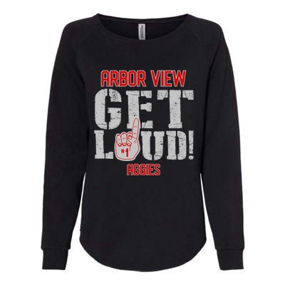 Arbor View High School Get Loud Aggies Womens California Wash Sweatshirt