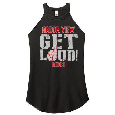 Arbor View High School Get Loud Aggies Women's Perfect Tri Rocker Tank