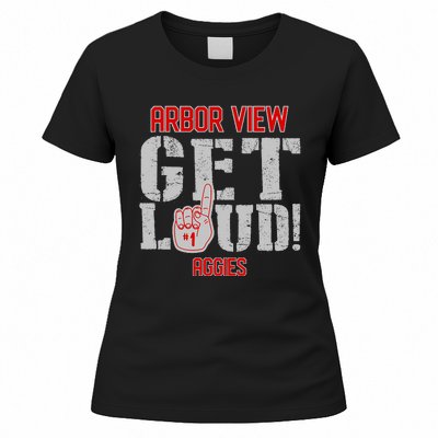 Arbor View High School Get Loud Aggies Women's T-Shirt