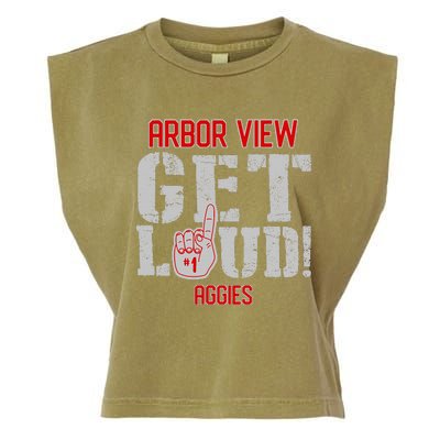 Arbor View High School Get Loud Aggies Garment-Dyed Women's Muscle Tee