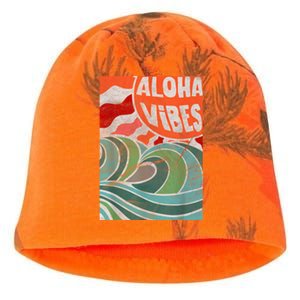 Aloha Vibes Hawaii Sunset Waves Kati - Camo Knit Beanie