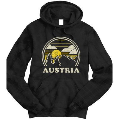 Austria Vintage Hiking Mountains Tie Dye Hoodie