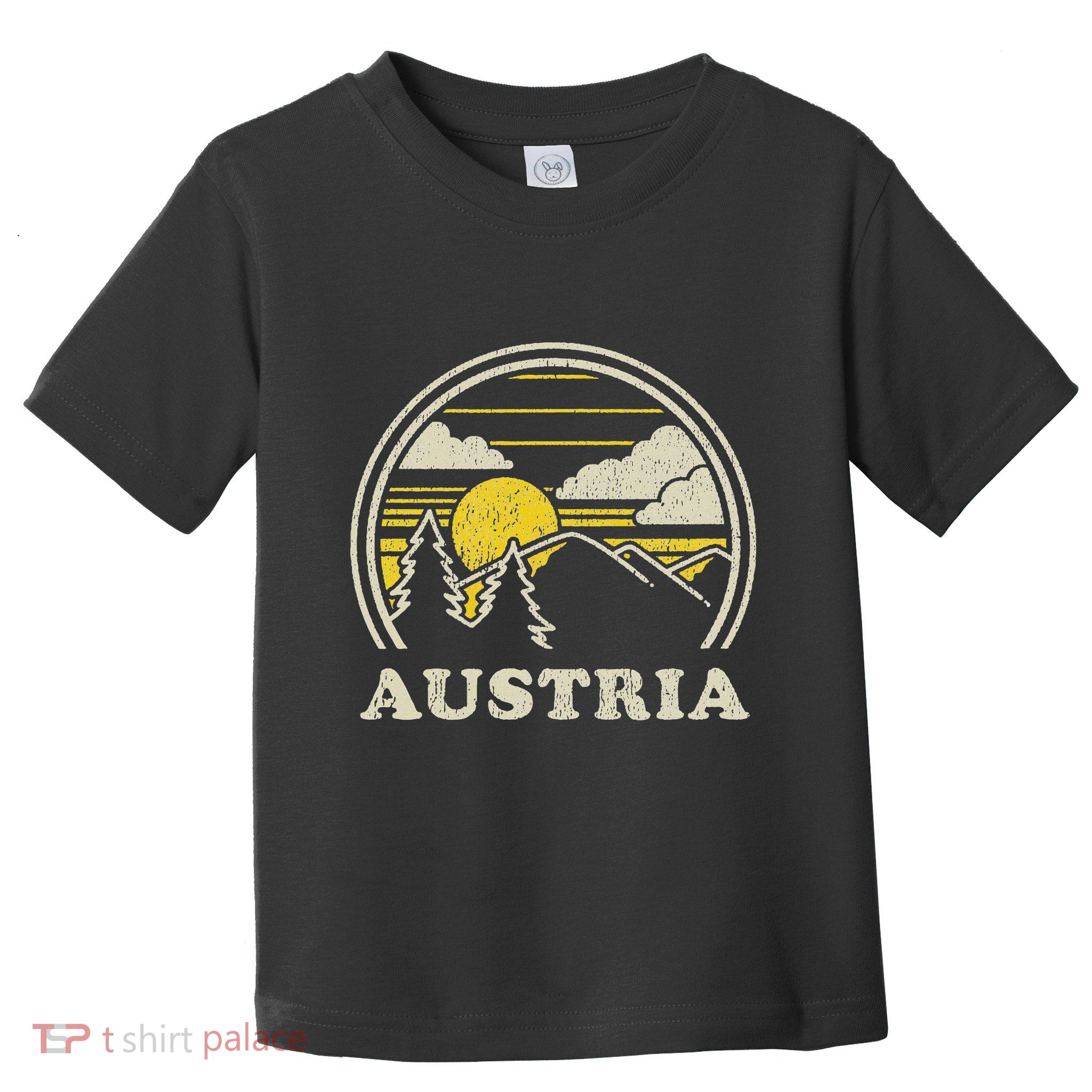 Austria Vintage Hiking Mountains Toddler T-Shirt