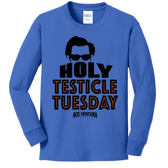 Ace Ventura Holy Testicle Tuesday Gift Kids Long Sleeve Shirt