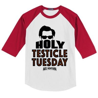 Ace Ventura Holy Testicle Tuesday Gift Kids Colorblock Raglan Jersey