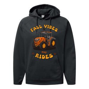 Autumn Vibes & Hay Rides Graphic Performance Fleece Hoodie