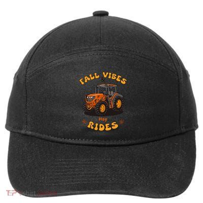 Autumn Vibes & Hay Rides Graphic 7-Panel Snapback Hat