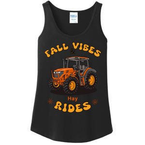 Autumn Vibes & Hay Rides Graphic Ladies Essential Tank