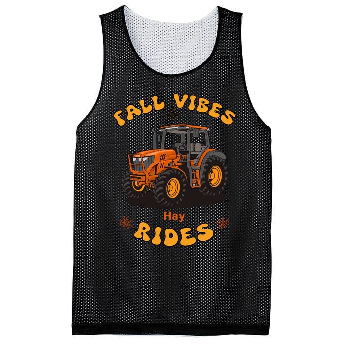 Autumn Vibes & Hay Rides Graphic Mesh Reversible Basketball Jersey Tank