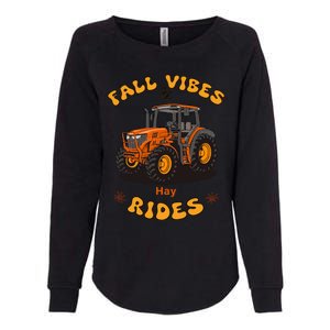 Autumn Vibes & Hay Rides Graphic Womens California Wash Sweatshirt