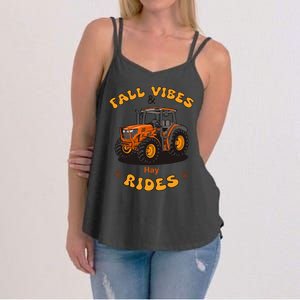 Autumn Vibes & Hay Rides Graphic Women's Strappy Tank