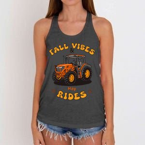 Autumn Vibes & Hay Rides Graphic Women's Knotted Racerback Tank