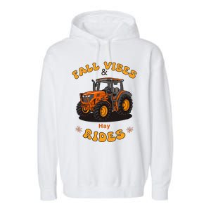 Autumn Vibes & Hay Rides Graphic Garment-Dyed Fleece Hoodie