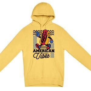 American Vibes Hot Dog Premium Pullover Hoodie