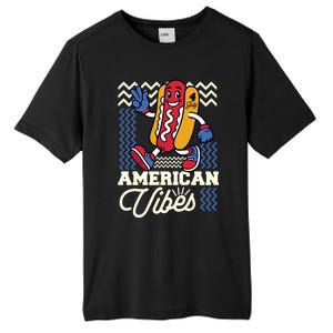 American Vibes Hot Dog Tall Fusion ChromaSoft Performance T-Shirt