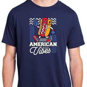 American Vibes Hot Dog Adult ChromaSoft Performance T-Shirt