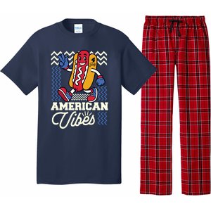 American Vibes Hot Dog Pajama Set