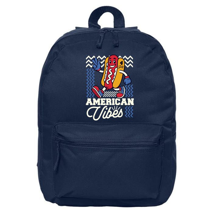 American Vibes Hot Dog 16 in Basic Backpack