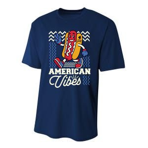 American Vibes Hot Dog Performance Sprint T-Shirt