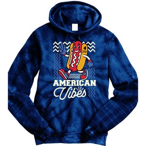 American Vibes Hot Dog Tie Dye Hoodie