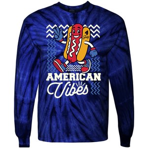 American Vibes Hot Dog Tie-Dye Long Sleeve Shirt