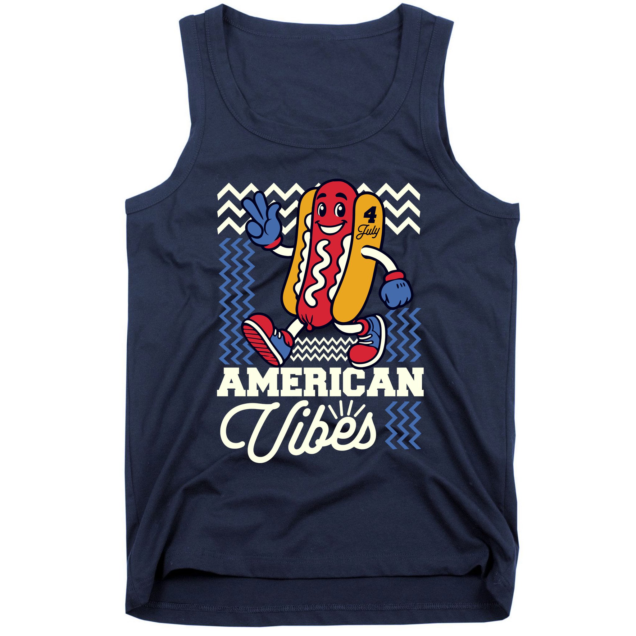 American Vibes Hot Dog Tank Top