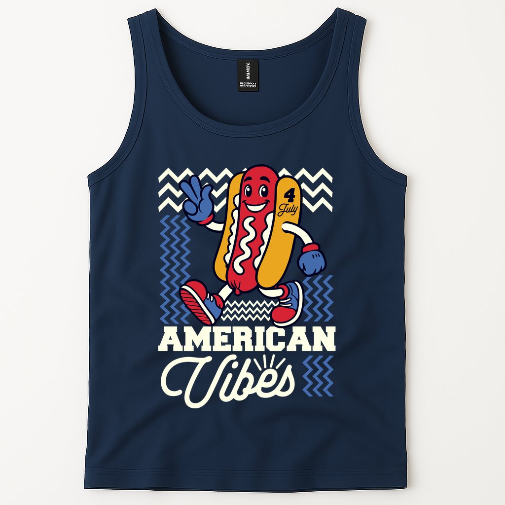 American Vibes Hot Dog Tank Top