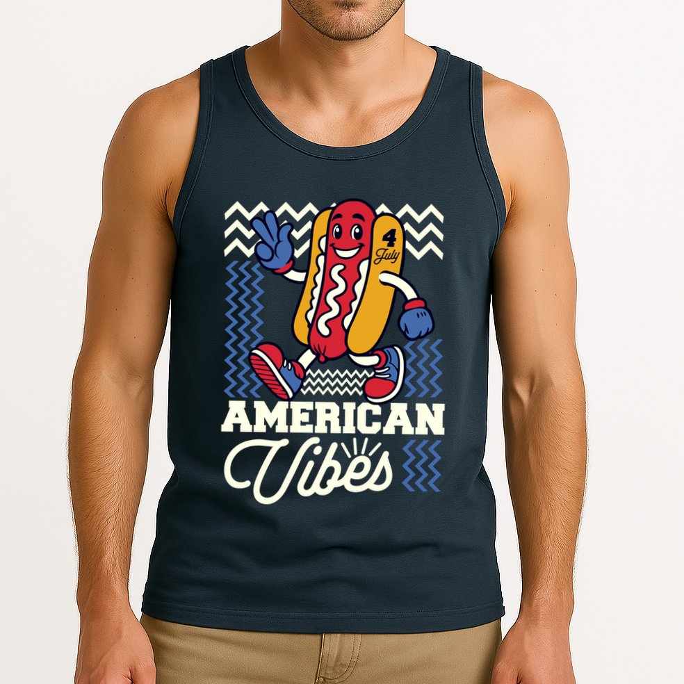 American Vibes Hot Dog Tank Top
