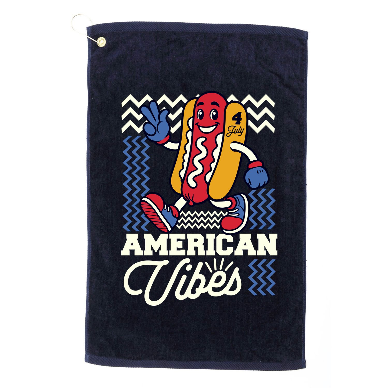 American Vibes Hot Dog Golf Towel