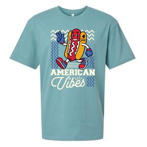 American Vibes Hot Dog Sueded Cloud Jersey T-Shirt