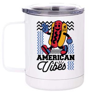 American Vibes Hot Dog 12 oz Stainless Steel Tumbler Cup