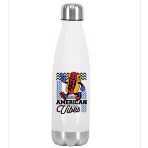 American Vibes Hot Dog Stainless Steel Insulated Water Bottle