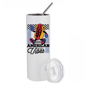 American Vibes Hot Dog Stainless Steel Tumbler