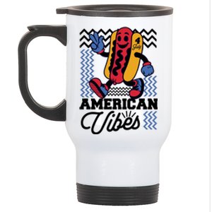 American Vibes Hot Dog Stainless Steel Travel Mug