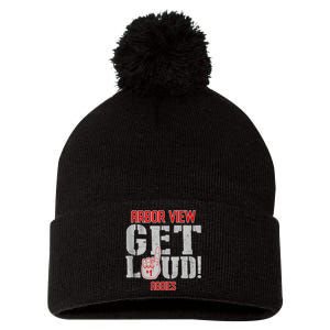 Arbor View High School Get Loud Aggies Pom Pom 12in Knit Beanie