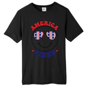 America Vibes July 4th America Flag Patriot Usa Gift Tall Fusion ChromaSoft Performance T-Shirt