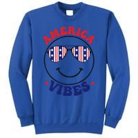 America Vibes July 4th America Flag Patriot Usa Gift Sweatshirt