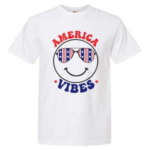 America Vibes July 4th America Flag Patriot Usa Gift Garment-Dyed Heavyweight T-Shirt