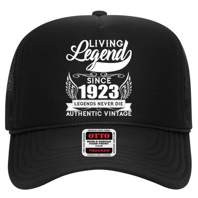 Authentic Vintage Living Legend Since 1923 Legends Never Die 100th Birthday Trucker Hat