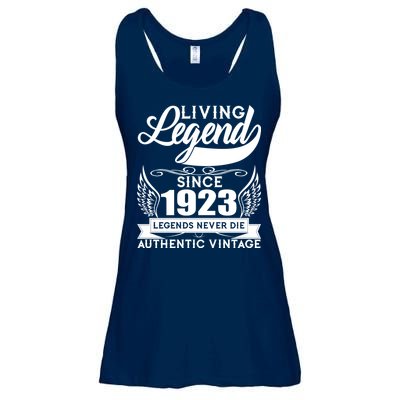 Authentic Vintage Living Legend Since 1923 Legends Never Die 100th Birthday Ladies Essential Flowy Tank