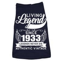 Authentic Vintage Living Legend Since 1933 Legends Never Die 90th Birthday Doggie Tank