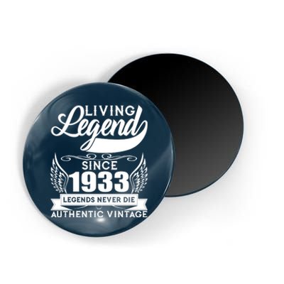 Authentic Vintage Living Legend Since 1933 Legends Never Die 90th Birthday Magnet