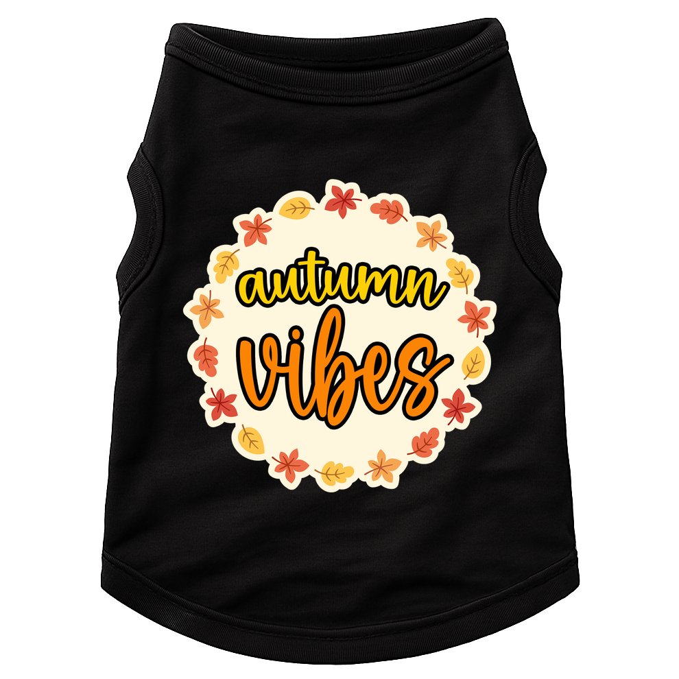 Autumn Vibes Leaf Season Doggie Tank