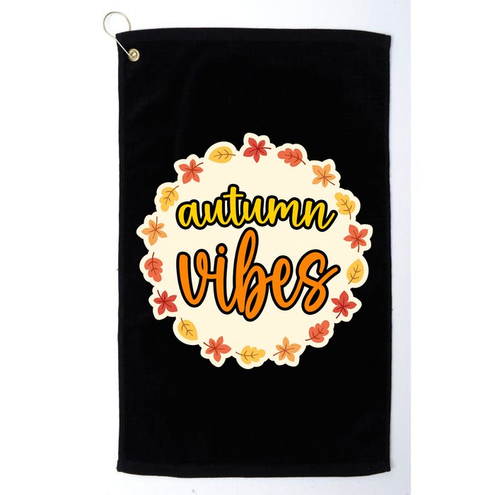 Autumn Vibes Leaf Season Golf Towel